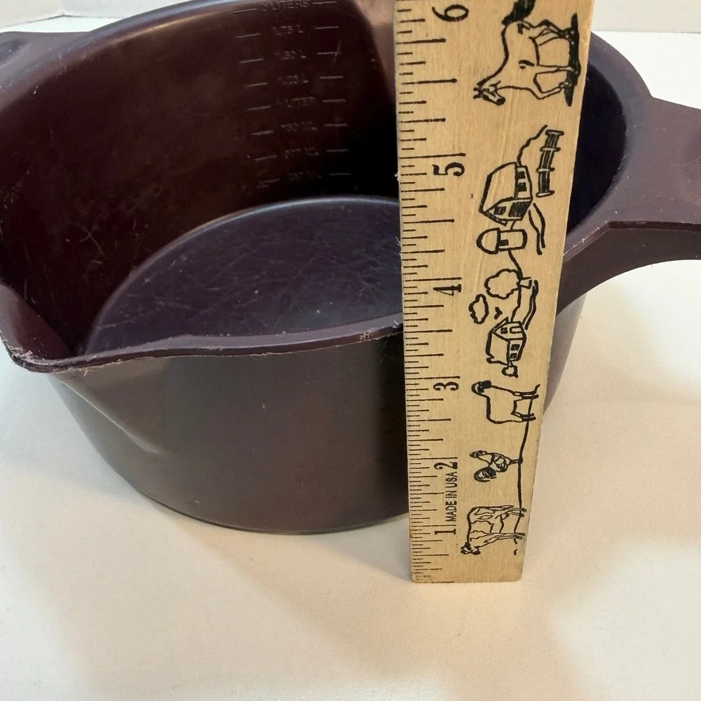 Pampered Chef Rice Cooker Plus 2 Quart Dark Purple Microwave Steamer‎ 8 Cup READ